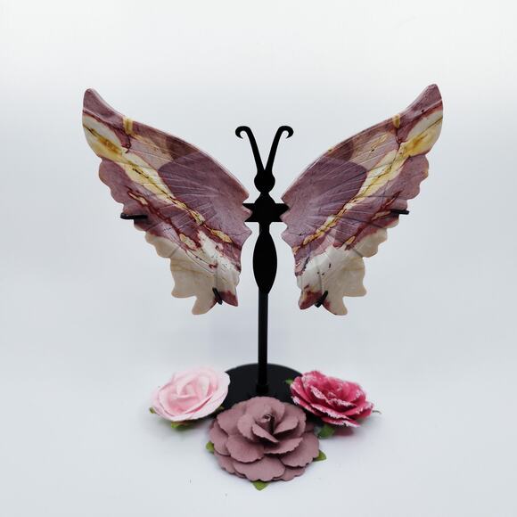 Mookaite Butterfly Wings on a Stand